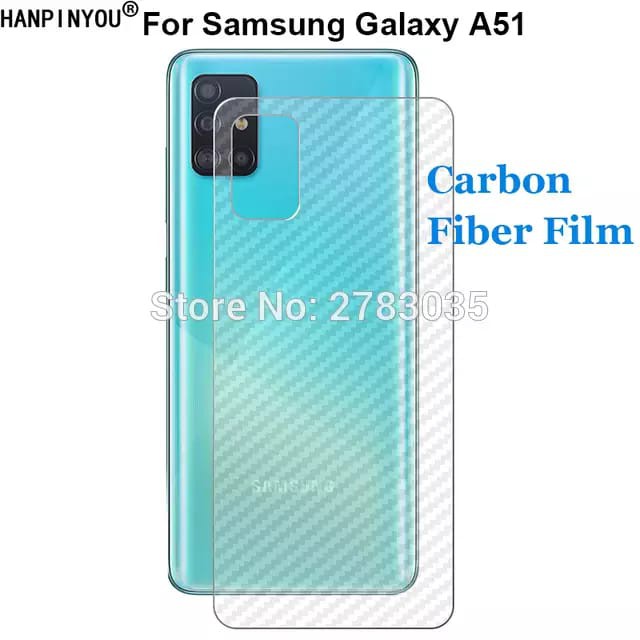 Samsung M14 A14 A24 A34 A54 A33 A53 A73 A13 A23 5G 4G A22 A32 A52 A52s A72 A31 A51 A71 Back Skin Carbon Garskin Anti Gores Belakang