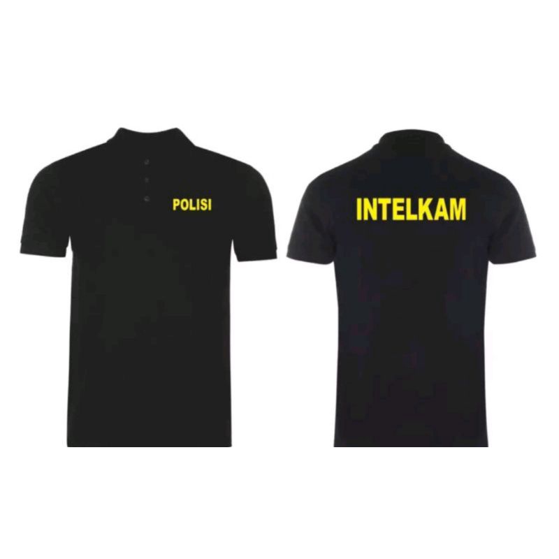 Kaos Polisi Kaos Kerah Intelkam Kaos Polo Shirt Katun Polisi Intelkam  Bordir.