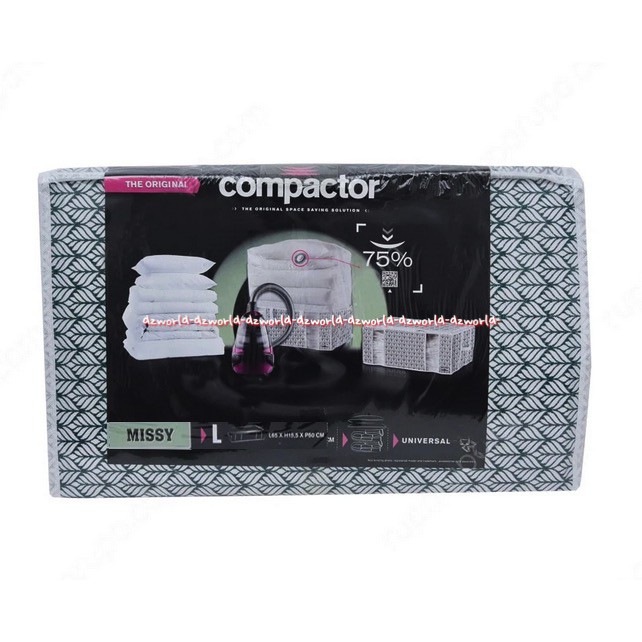 Compactor Missy Underbed Vacuum Bag Tempat Untuk Penyimpanan Bantal &amp; Selimut Size L