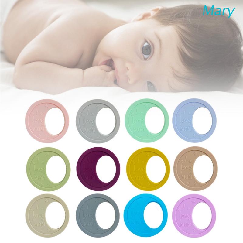 Mary Mainan Teether Bentuk Bulan Sabit Bahan Silikon Untuk Bayi
