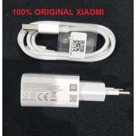 XIAOMI Charger MDY-09-EW 2A + Micro USB Cable Original 100%