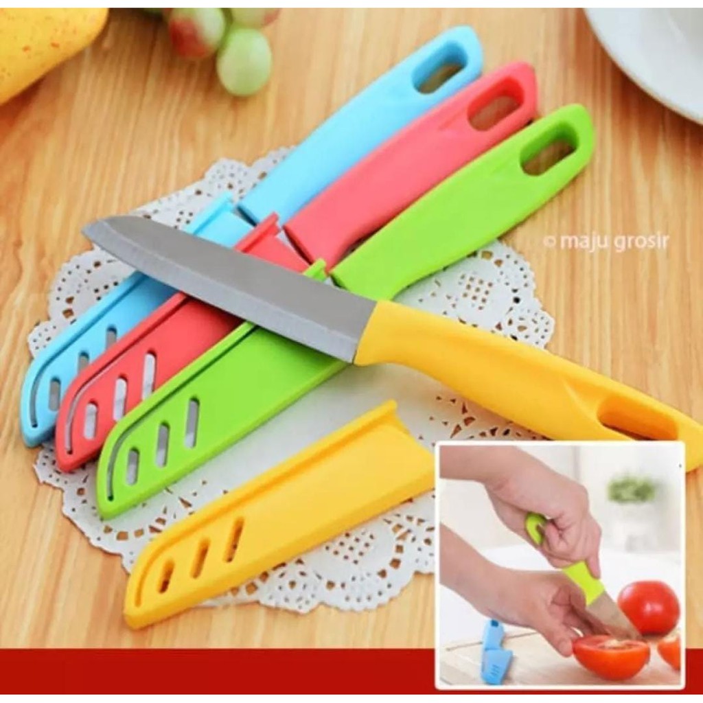

PISAU DAPUR PEMOTONG BUAH/SAYUR STAINLESS DI LENGKAPI SARUNG