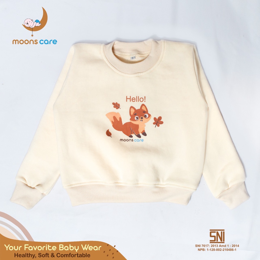 moons care Sweater Anak Fleece Animal Series Hoodie anak jaket anak sweater anak hoodie anak laki laki hoodie anak perempuan jaket