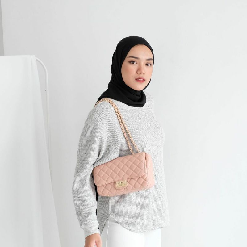 SLING BAG FLICKA KODE V1 *NUDE* ORIGINAL BY FLICKA RESELLERBAGS 100%
