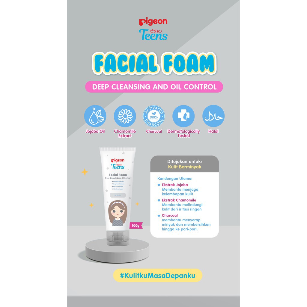 Pigeon Teens Facial Foam 100gr