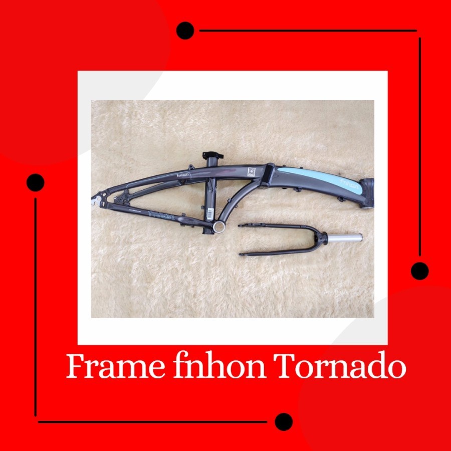 Frameset Fnhon Tornado Abu-abu Biru 20 22 inch