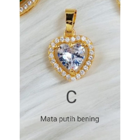 MJJ102. Liontin xuping Kalung lapis emas dgn mata zircon