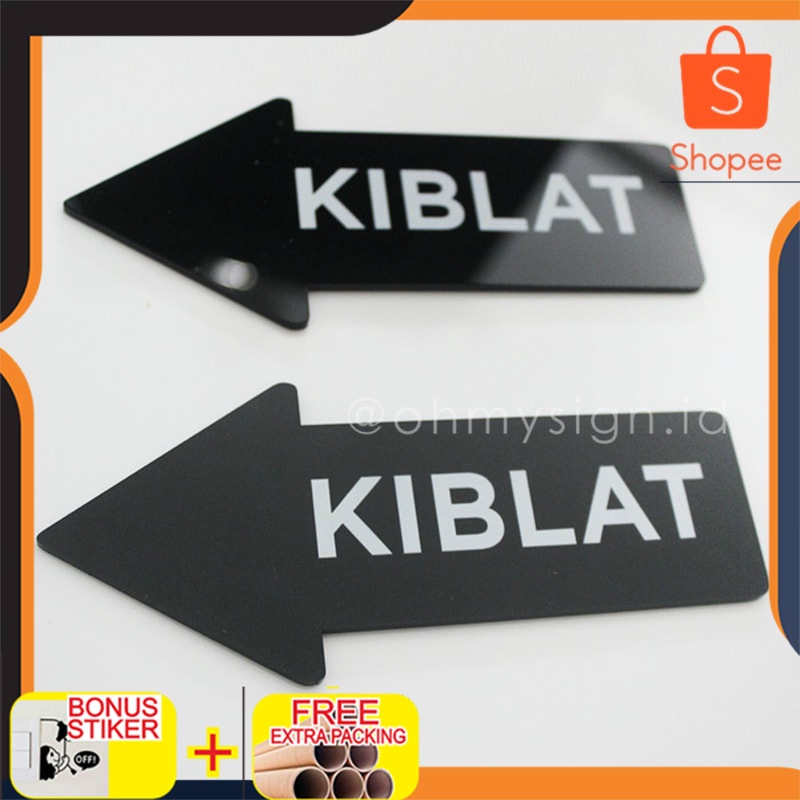 

Grosir Sign Kiblat Acrylic | Papan Sign Board Akrilik Elegan