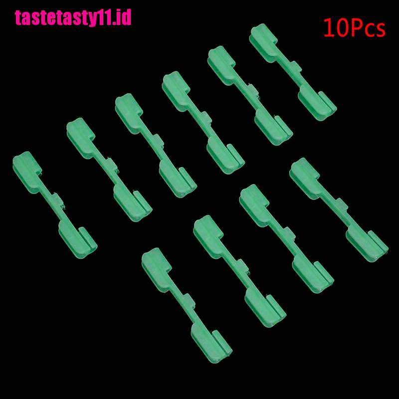 【TTID】10 Pcs Night Fishing Rod Tip Light Holder Clip Fishing Rod Fluorescent St