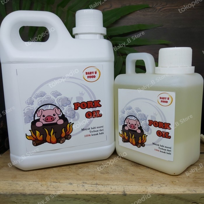 

Terlaris Minyak Babi murni Pork Oil 1liter/ Not Olive Oil - Jerigen