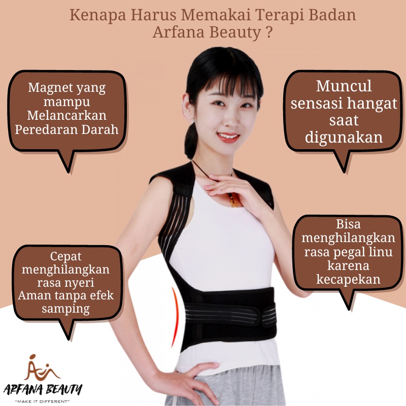 Alat Terapi Badan Perawatan Diri Terapi Pundak Punggung Pinggang Tourmaline Back Waist Shoulder
