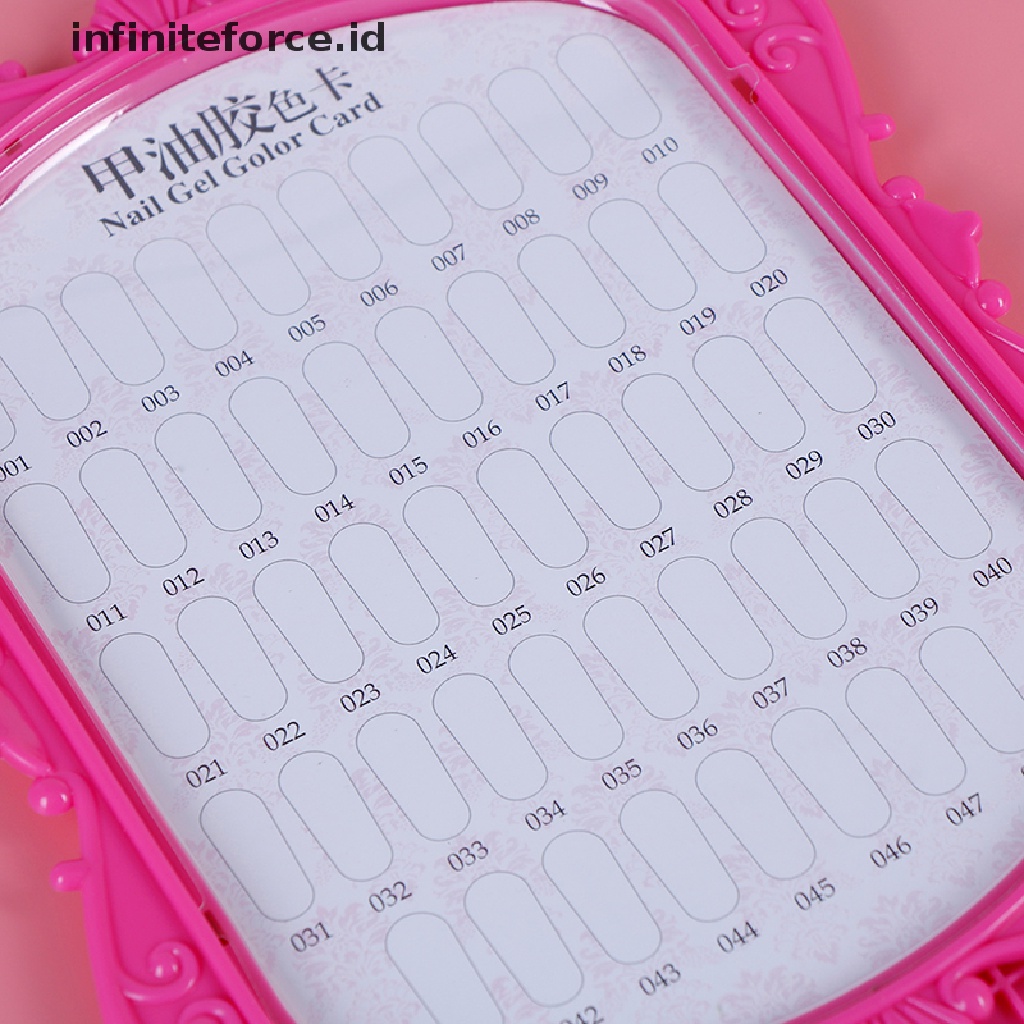 (Infiniteforce.Id) 48 Pcs Kuku Palsu Untuk Display / Latihan Nail Art