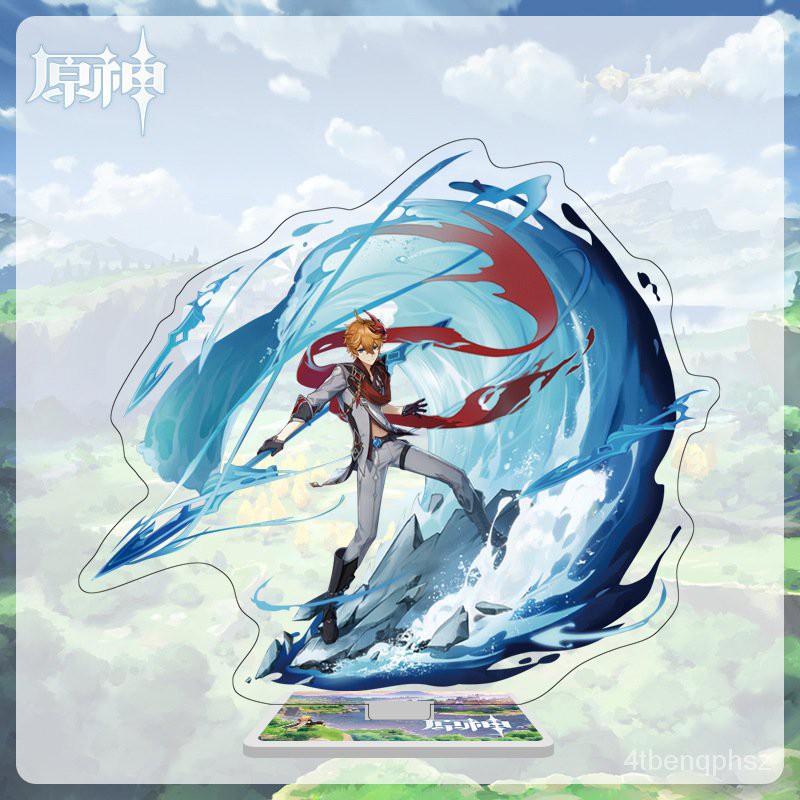 Genshin Impact Childe Zhongli Xinyan DIona Paimon Keli Cosplay Character Stand Kawaii Accessories Fo