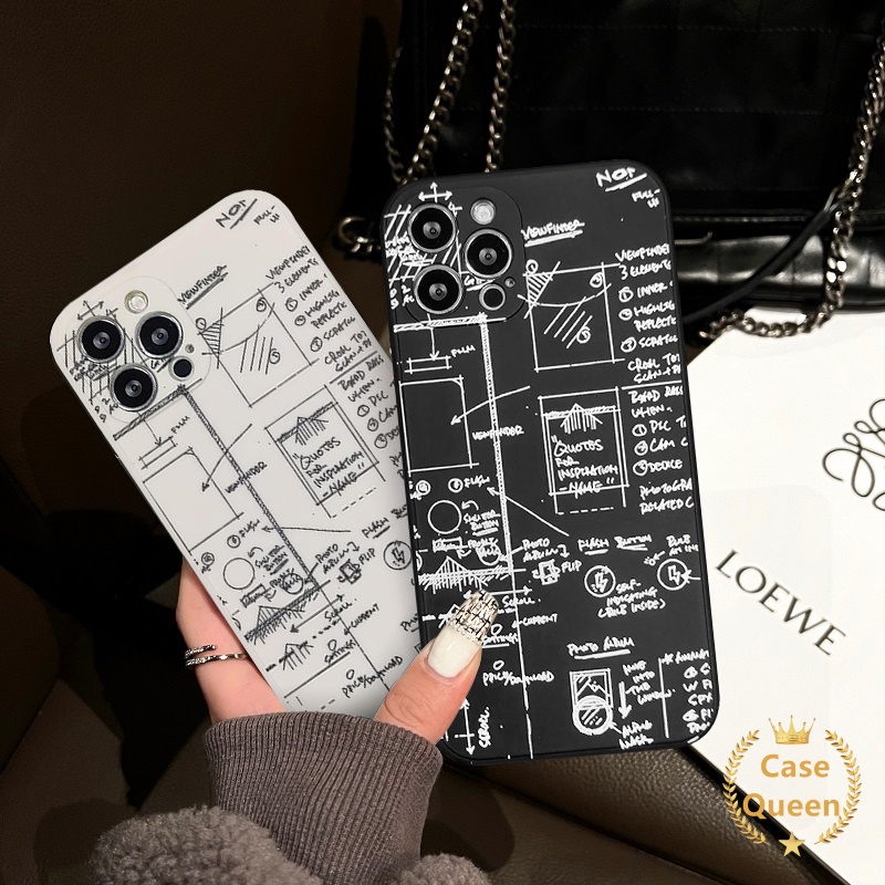 Casing Softcase Realme C35 C25Y C15 C17 C15 C21A C21Y C11 C25 C12 C25s C20 5 5i 6s 6 7i 8 8 8pro Motif Math Dra