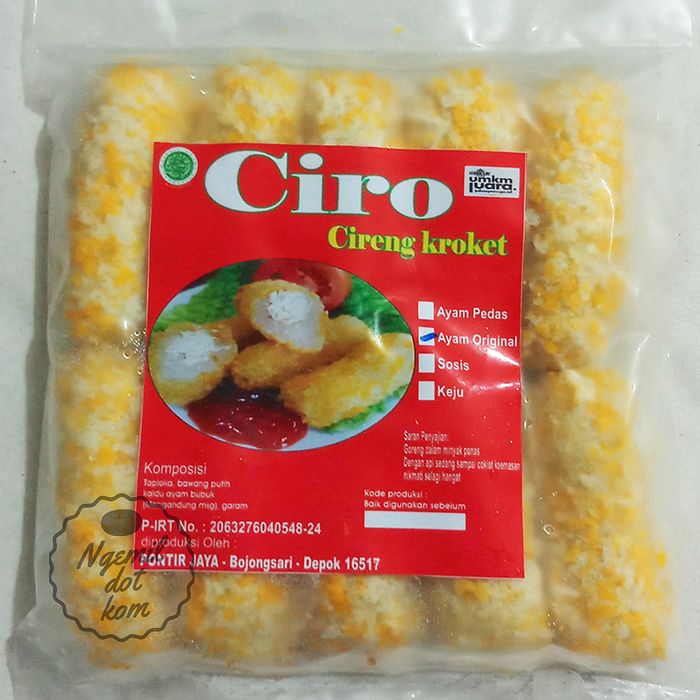 

CIRENG KROKET FROZEN / CIRO ISI AYAM ORIGINAL / CIRO ISI AYAM PEDAS - Ayam Original