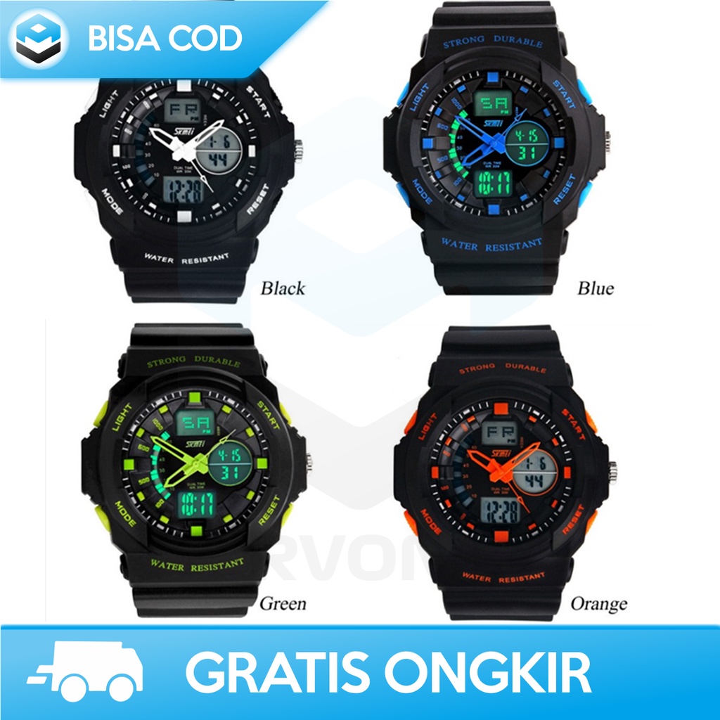 JAM TANGAN ANAK LAKI ANALOG DIGITAL SKMEI AD1061 TAHAN AIR BERKUALITAS