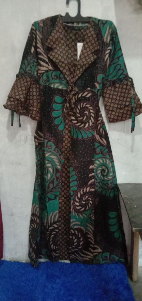 Batik Couple Keluarga Sania Ruffle Ori Ndoro Jowi Dnt Motif Terbaru