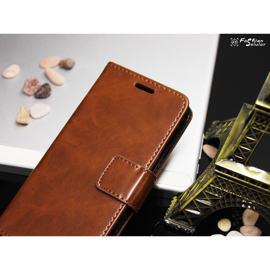 FS Bluemoon Flip Case Oppo A15 Oppo A17 Oppo A57 4G A77 Sarung Kulit Leather
