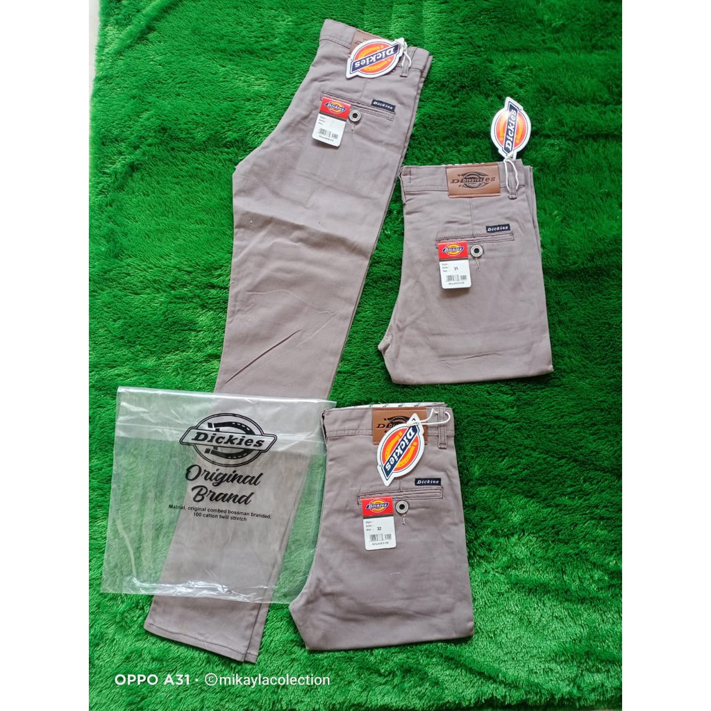 Celana Chino Coklat Latte Panjang Distro Dickies