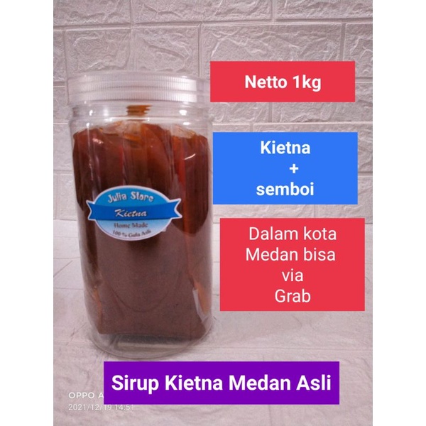 

Syrup sirup kietna asli Medan home made netto 1kg, Syrup buah kesturi
