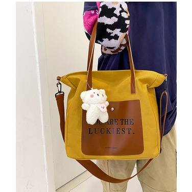 iBag GTF 329 !! Tas Wanita Import 100% Realpict Totebag PU Leather Penguncian Resleting dan Penyimpanan yang luas Free tali panjang dan terdapat 2 ruangan penyimpanan dan Kaki dibawah Stock Terbatas dan bisa COD