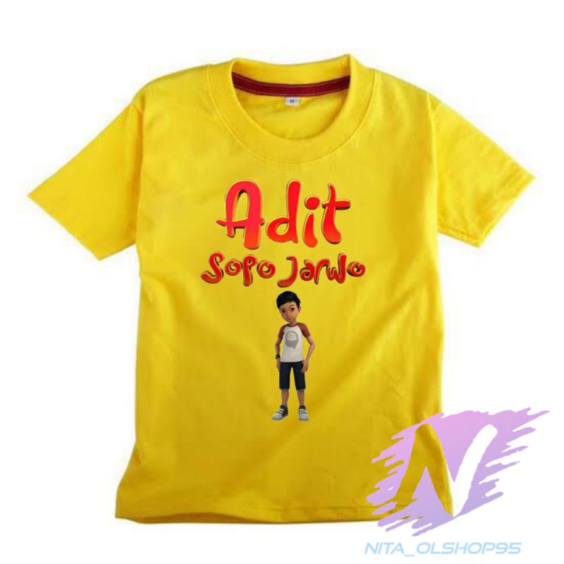 baju kaos anak adit cinema televesi baju kaos Adit sopo jarwo