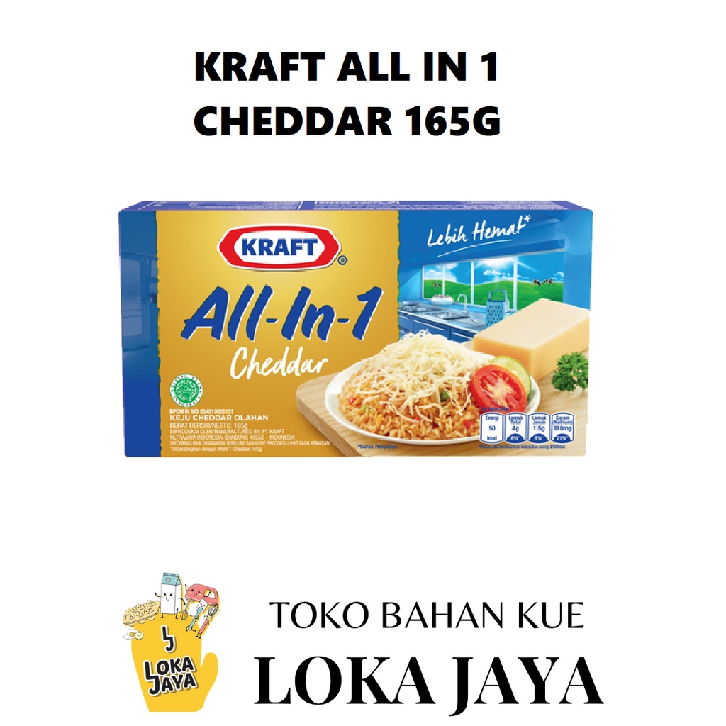 

KRAFT KEJU ALL IN 1 CHEDDAR 165 G