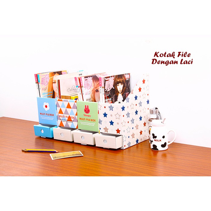 

Kotak File Dengan Laci (Bisa utk tempat file, buku,majalah)