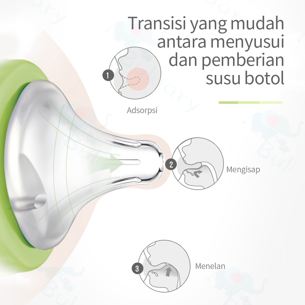 Buluary Dot bayi wide neck bahan silikon  dot pigeon-7