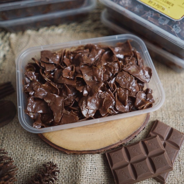 

Kripik pisang coklat lumer