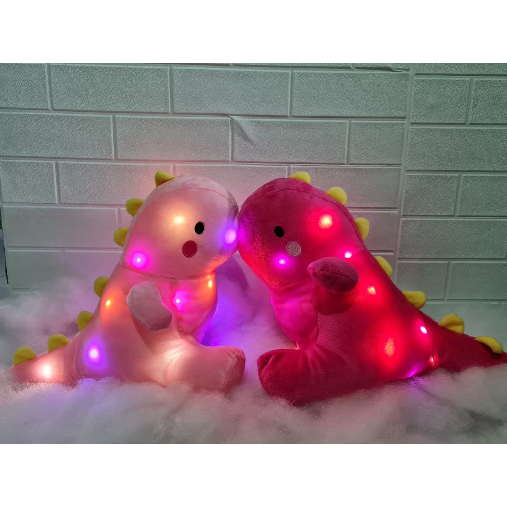 Boneka Lucu DINOSAURUS MENYALA lembut dan halus berukuran(NEW ARIVAL)