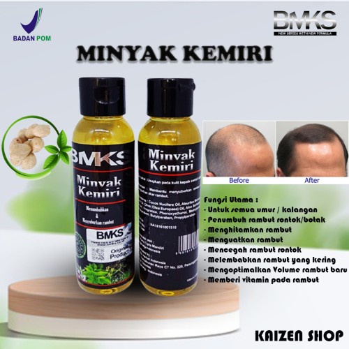 BMKS MINYAK KEMIRI 100ml/Minyak Penumbuh Rambut