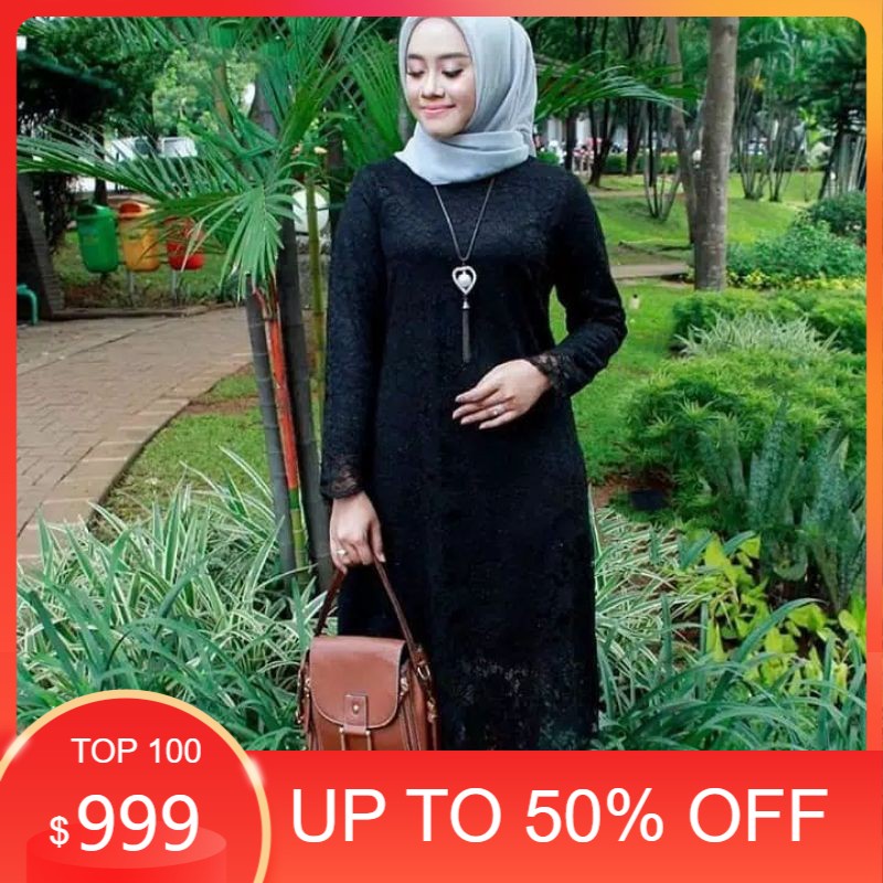 Promo % Indahkebaya | Set PakaIaN keBaYa tuNIk BRukat MODeRN / BROkat JuMBO MuSLIM / BaJu uNtuk kOND