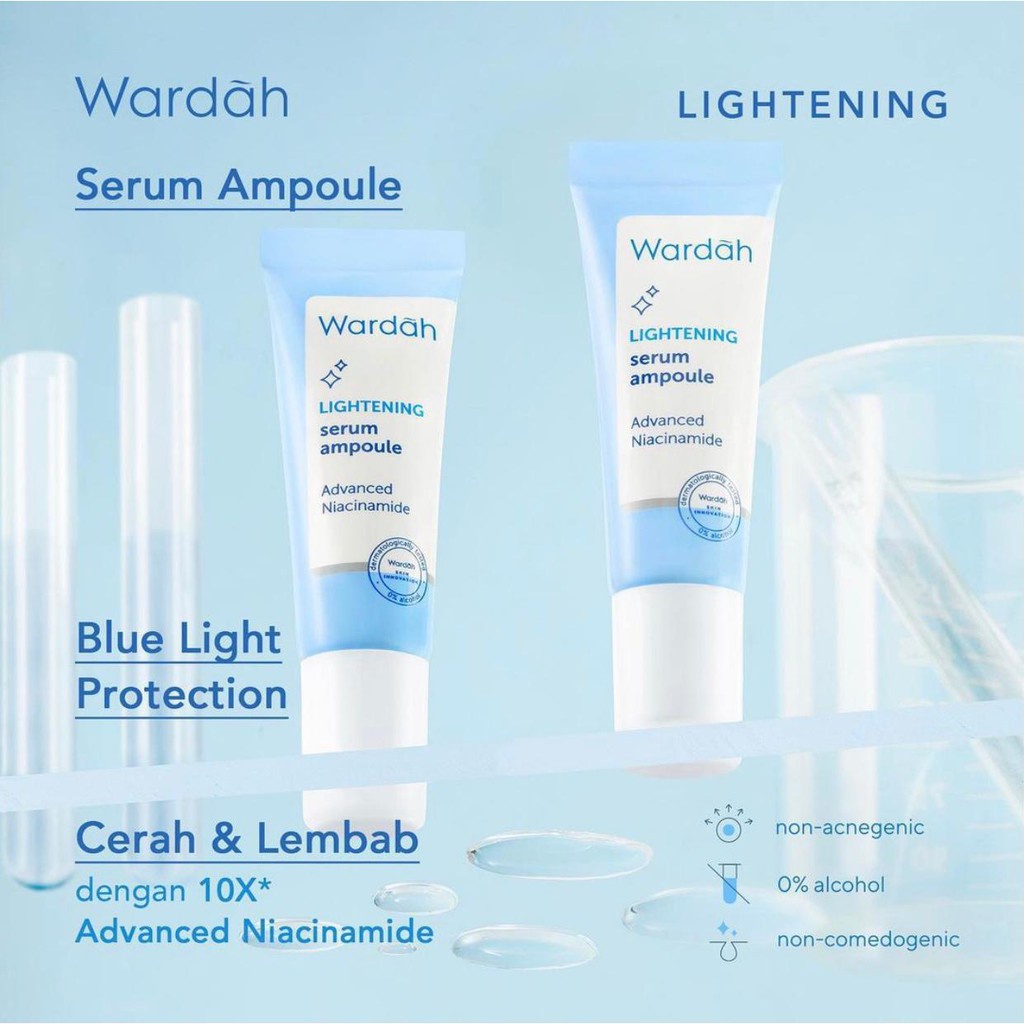 WARDAH LIGHTENING SERUM AMPOULE 8ML (Kemasan Tube)