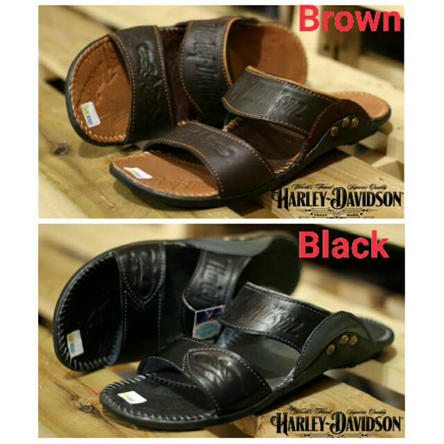 Sandal Pria Kulit Asli - Harley Davidson SC03C