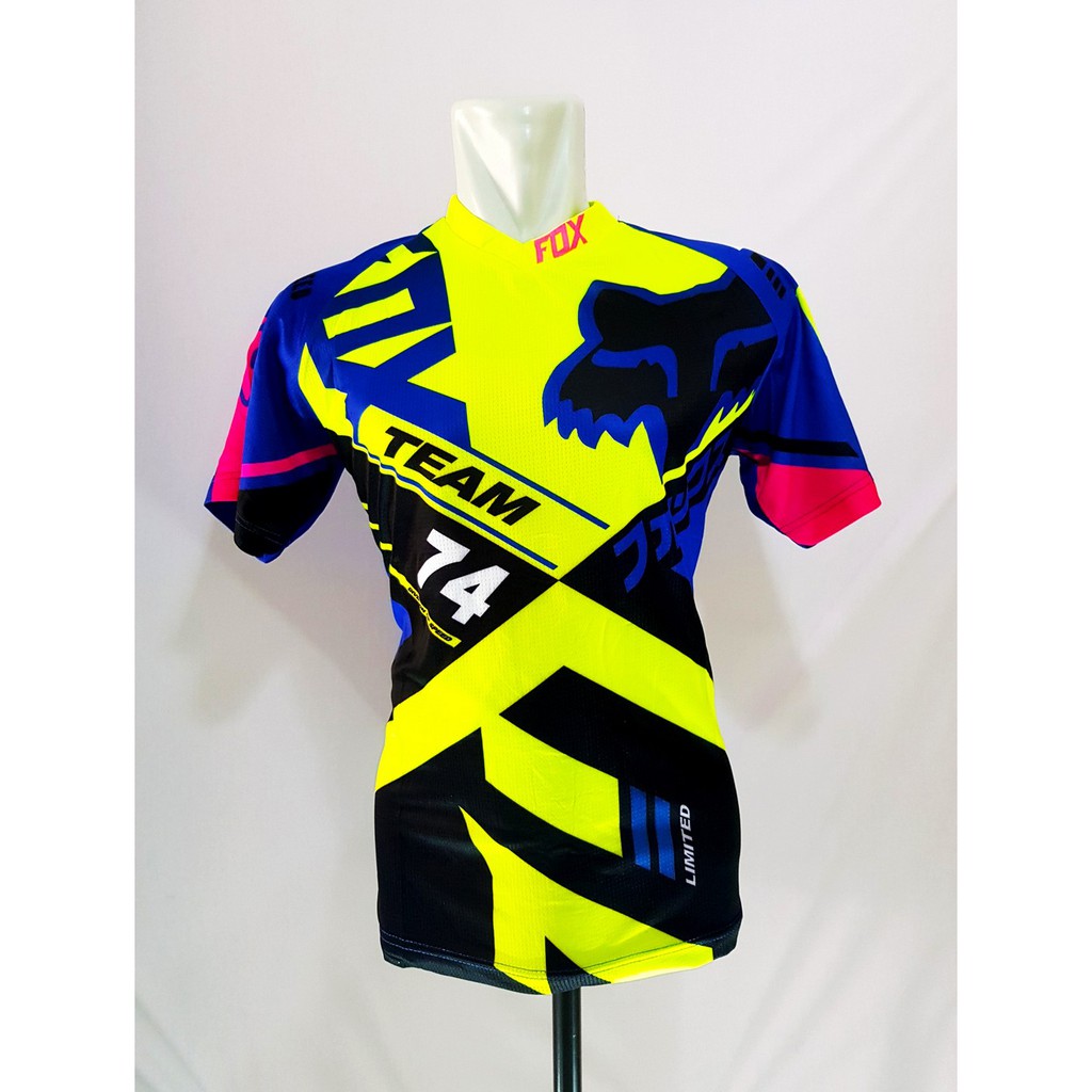 Baju Kaos Jersey Sepeda Lengan Pendek D025 Downhill Cross Baju Kaos Jersey Sepeda Lengan Pendek D025 Downhill Cross