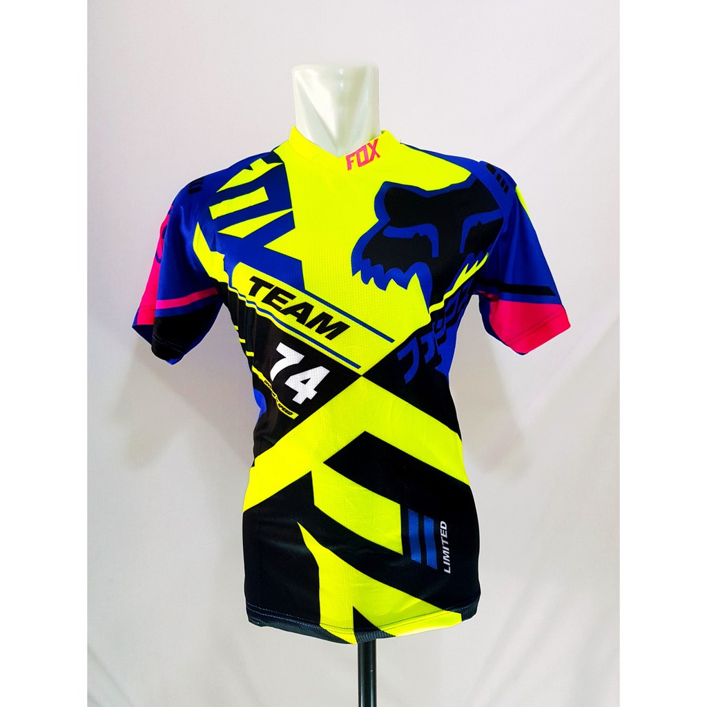 Baju Kaos Jersey Sepeda Lengan Pendek D025 Downhill Cross 