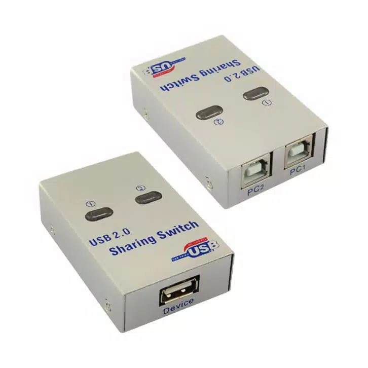 USB Printer Switch Auto Sharing Cabang 2 port 1-2 sharing printer