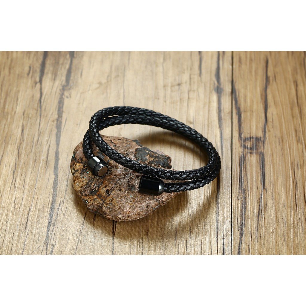 Gelang cowok / gelang pria / gelang kulit asli high quality genuine leather GP025