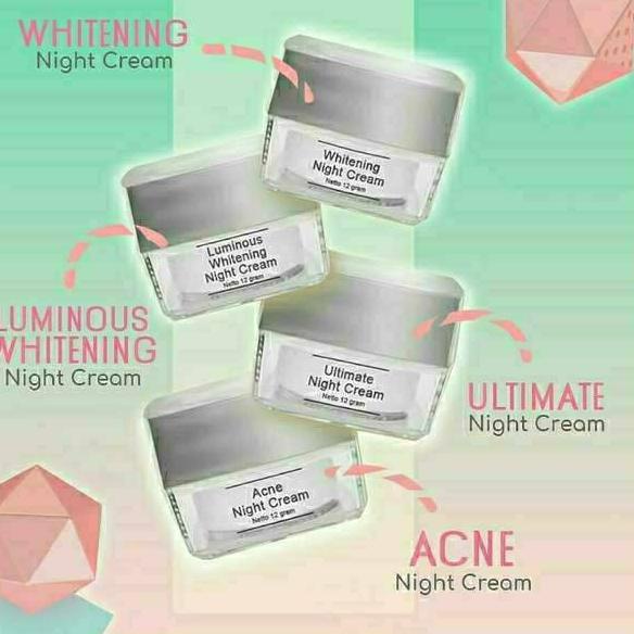 [VF1243]✽ Night cream ms glow , krim malam msglow original /Whitening/Acne/Jerawat/Flek/Luminous/ult
