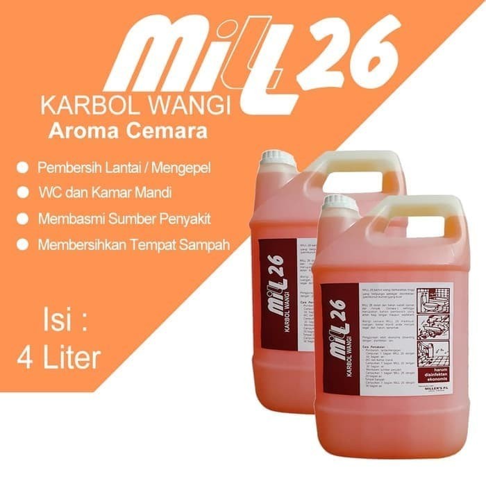 MILL 26 KARBOL AROMA PINUS DAN CEMARA 4000ML