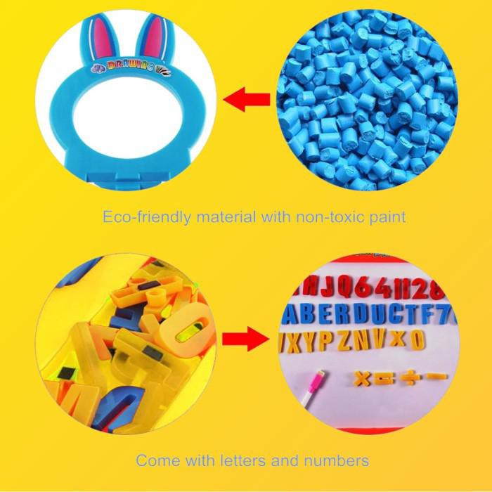 Mainan Anak Learning Easel 3In1 Papan Tulis Magnet Black White Board new