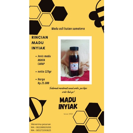 

madu asli hutan sumatera