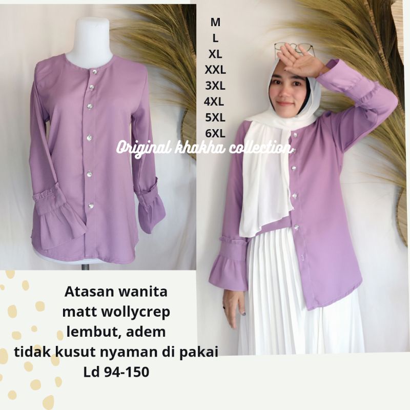 ys atasan kayra lilac M-6XL/BAJU JUMBO WANITA