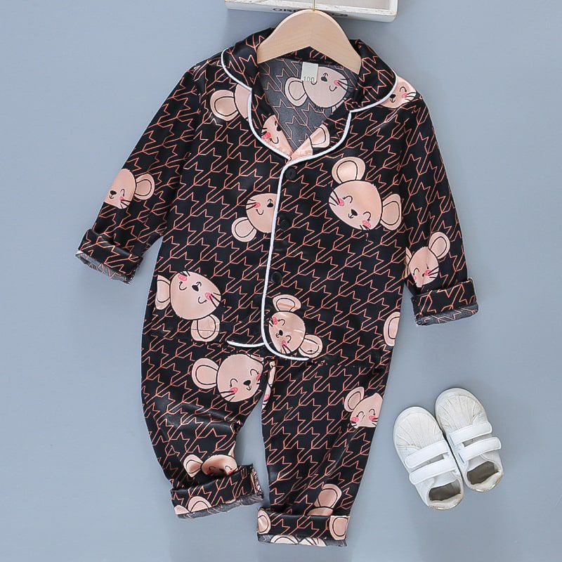 Piyama Anak Perempuan Import Baju Tidur Pajamas Satin Premium
