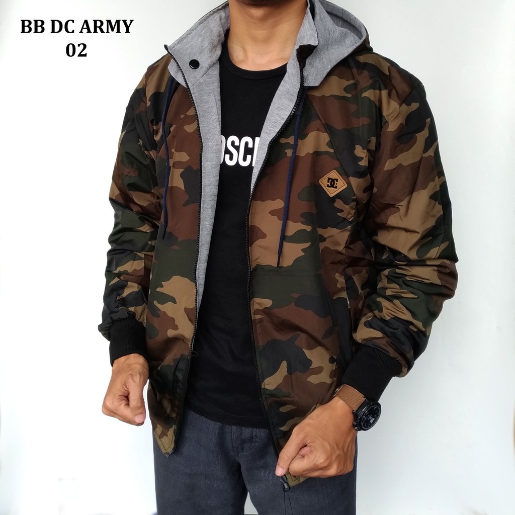 Jaket Parasut Bolak-Balik Loreng Pria / JAKET PARASIT WANITA BB ARMY WATERPROOF