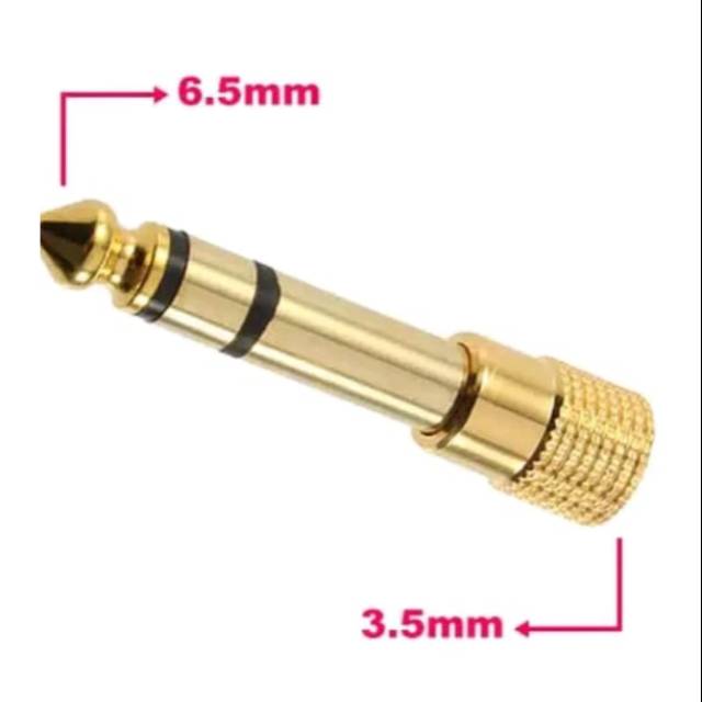 Jack converter dari 3.5mm to 6.5mm