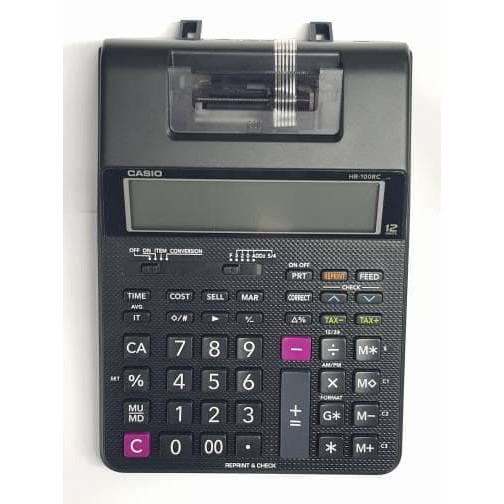 Casio Printing Calculator HR-100RC Kalkulator Kasir Printer Struk