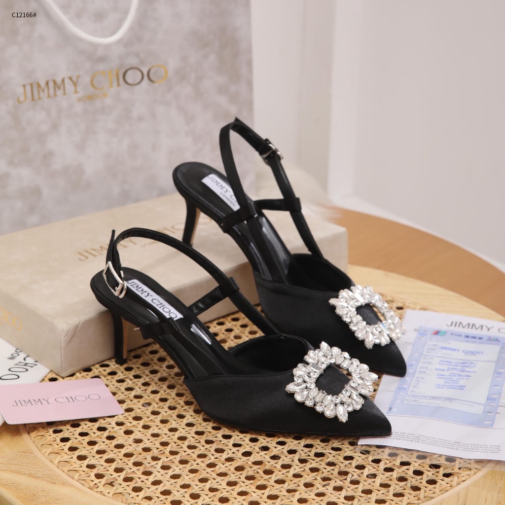 Diamond With Satin Women Heels Sendals C12166