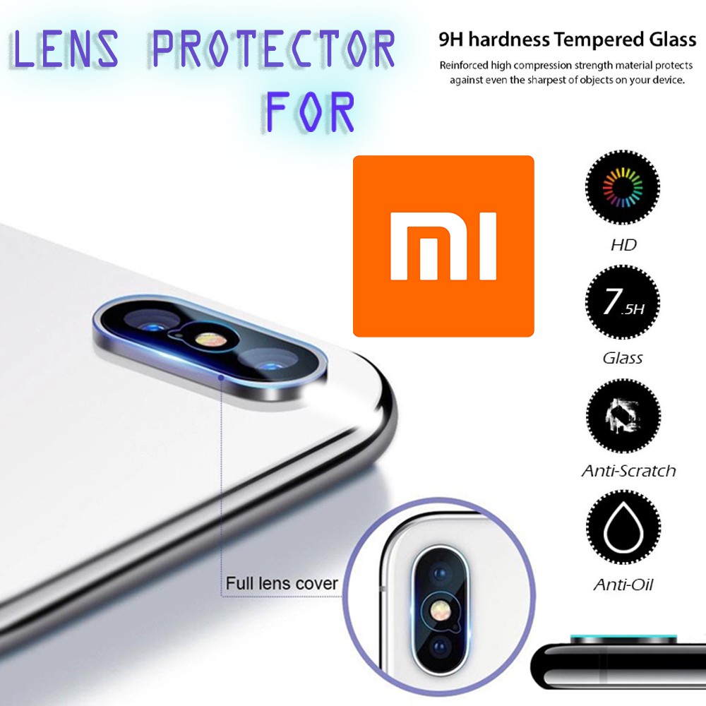 XIAOMI REDMI 8/ 8A/ 7 / 7A/5 PRO / NOTE 5 / NOTE 5 PRO / 7 / 8 / 8 PRO CAMERA TEMPERED GLASS LENSA